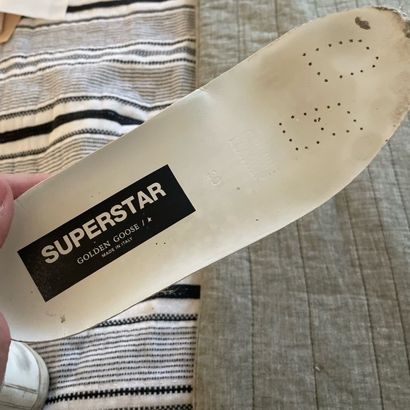 Golden Goose White and Gray Sneakers - Picture 9 of 9